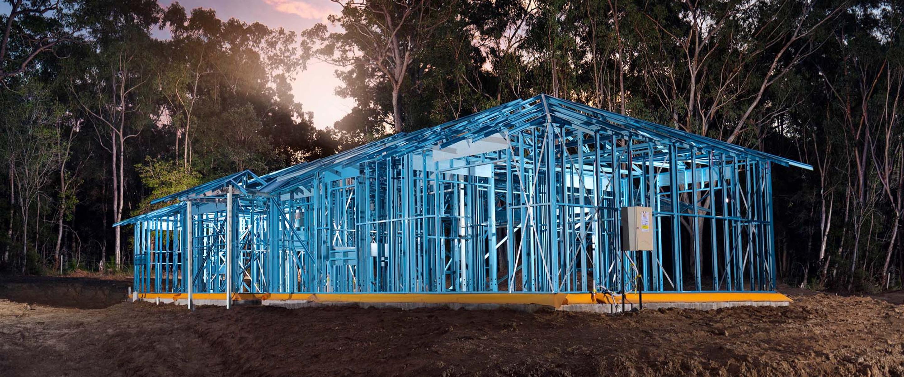 Ausmar Homes, Sunshine Coast use house frames made from TRUECORE® steel provided as a standard inclusion.