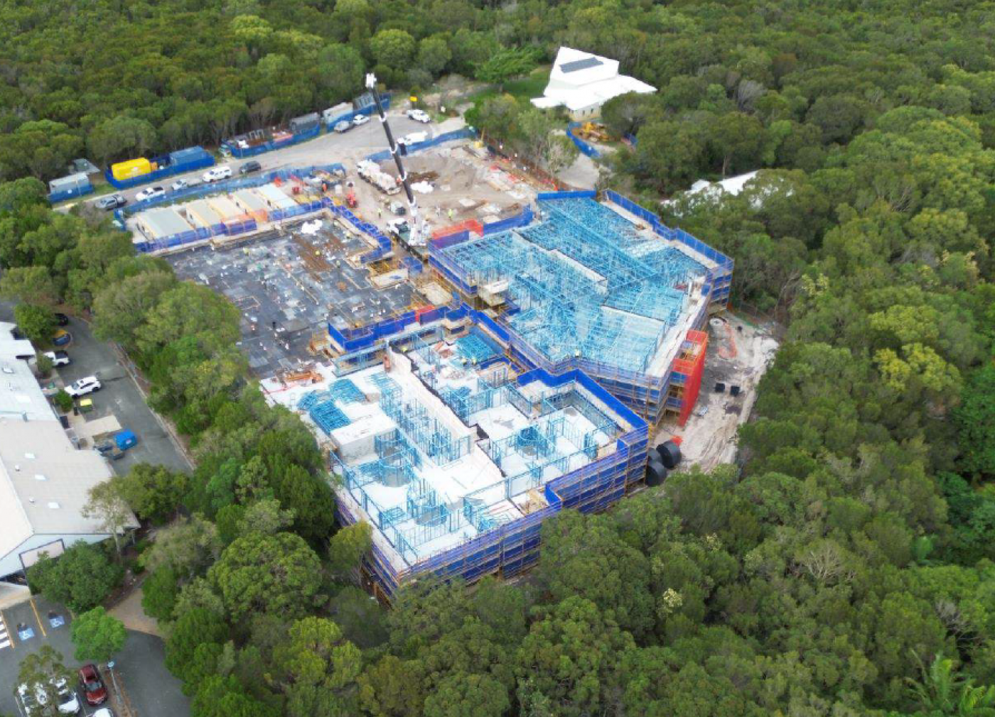 refabricated, light and strong framing – BlueCare Sunrise Beach Aged Care Facility