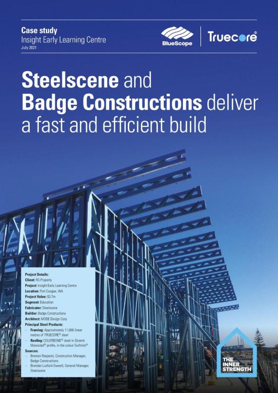 Steelscene and Badge constructions childcare centre TRUECORE steel case study thumbnail
