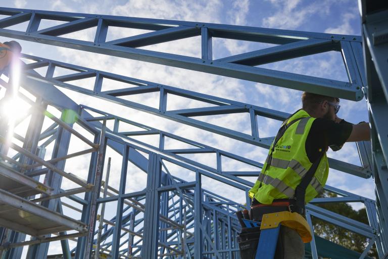 The Block 2023 - frames made from TRUECORE® steel.  Using steel framing made from TRUECORE® for these second storeys was a huge advantage in getting it done quickly and efficiently