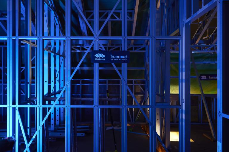 The Block 2023 - frames made from TRUECORE® steel.  Using steel framing made from TRUECORE® for these second storeys was a huge advantage in getting it done quickly and efficiently